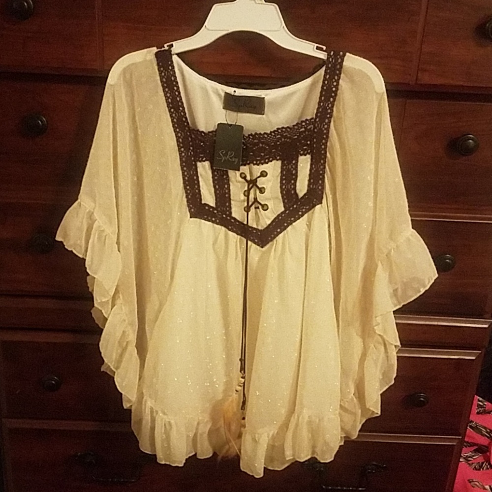 Flowy BoHo shimmer Top